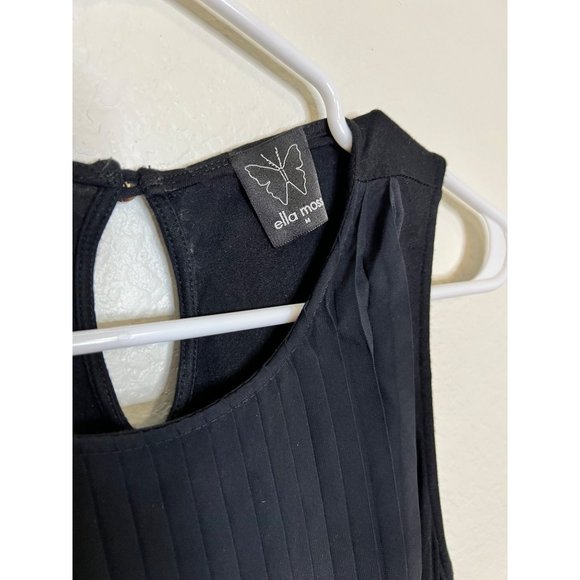 Ella Moss sleeveless pleated front swing loose blouse size M - Picture 5 of 6